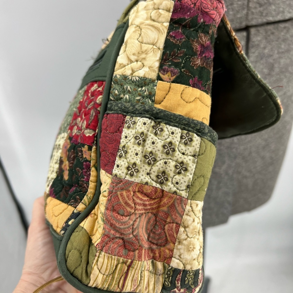 Donna Sharp Patchwork Quilted Puzzle Stitch, Cros… - image 4